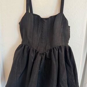 Dollskill Sugar Thrillz 1X Black Corset Dress